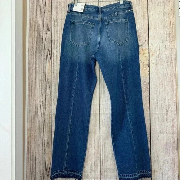 Kancan Womens Straight leg Slit Frayed hem seamed Jeans size 9/28 - Picture 4 of 12